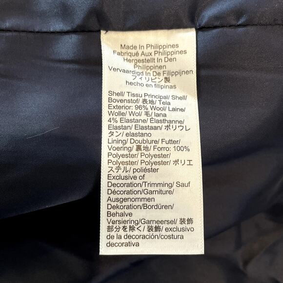 J.Crew Vivienne Blazer Italian Stretch Merino Wool Blend Office Exec CI618 Navy - Picture 15 of 16